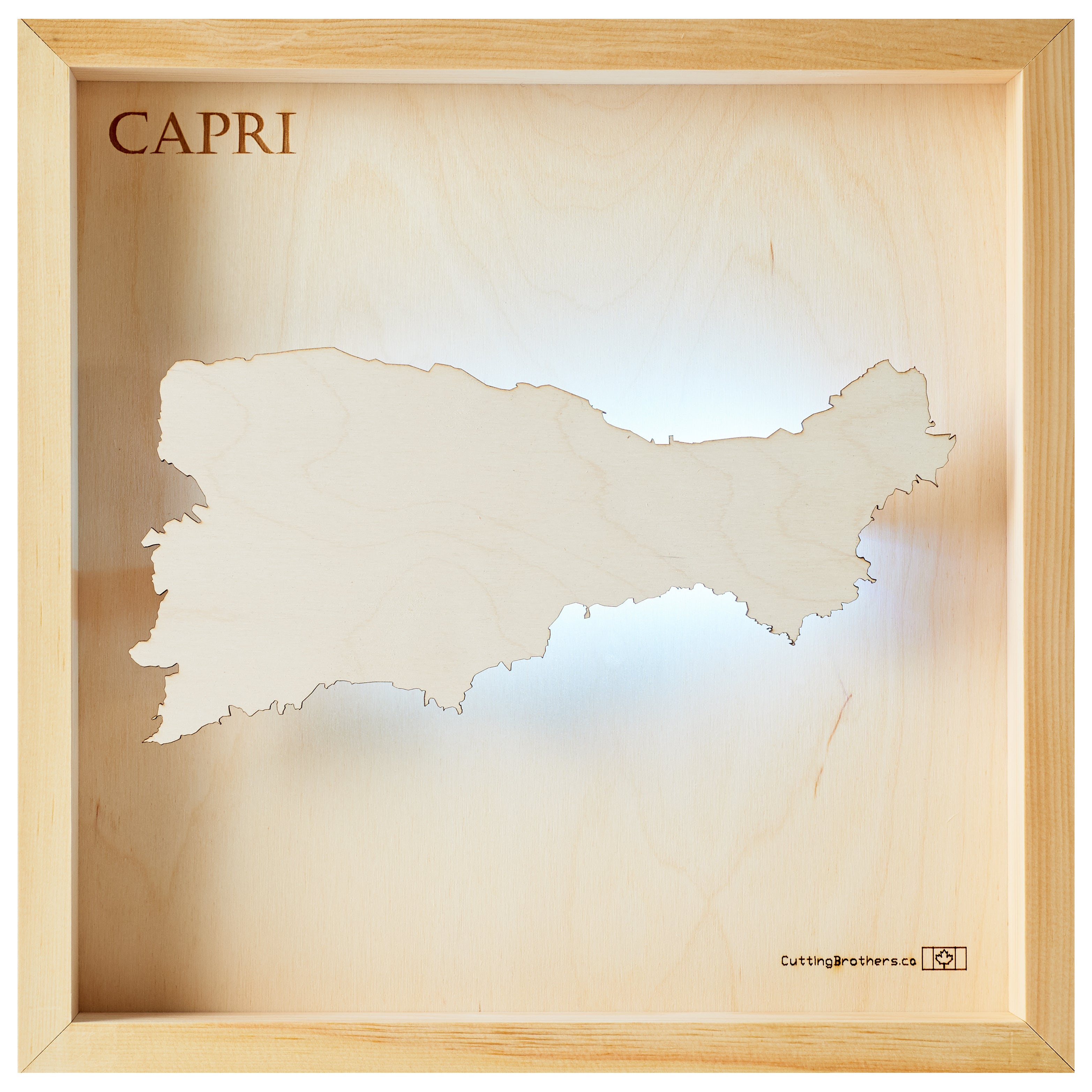 CAPRI -  3D Holz INSEL LICHT KARTE (LED) -  ab Ende November 2025 lieferbar