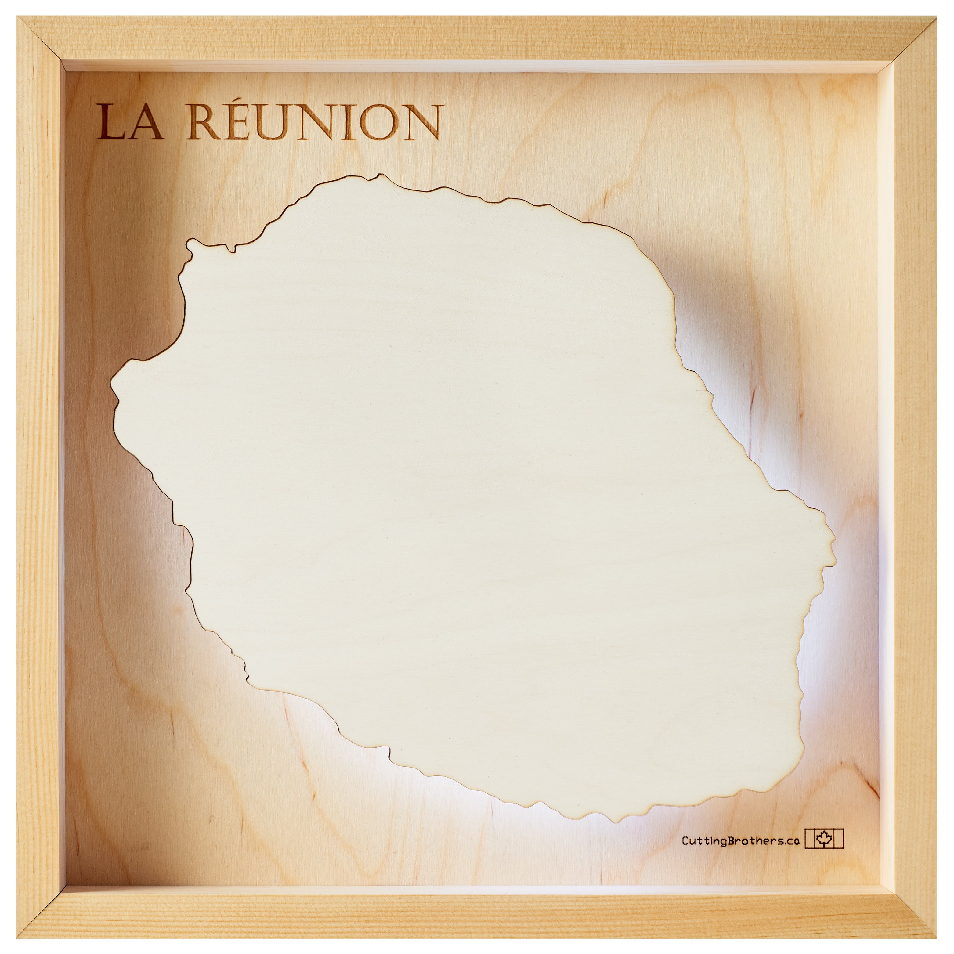 AMELAND 3D Wooden Wall Map - Version S