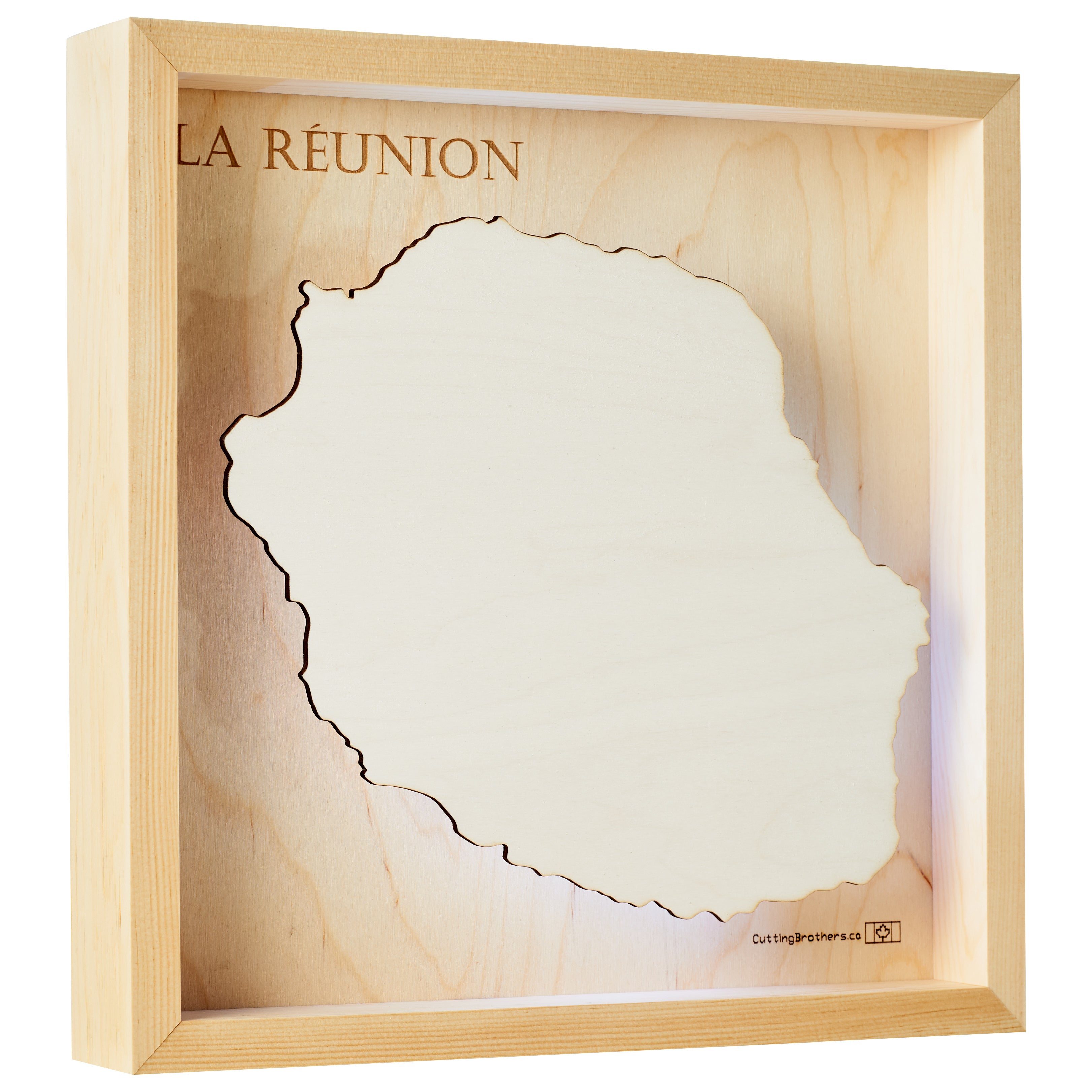 AMELAND 3D Wooden Wall Map - Version S