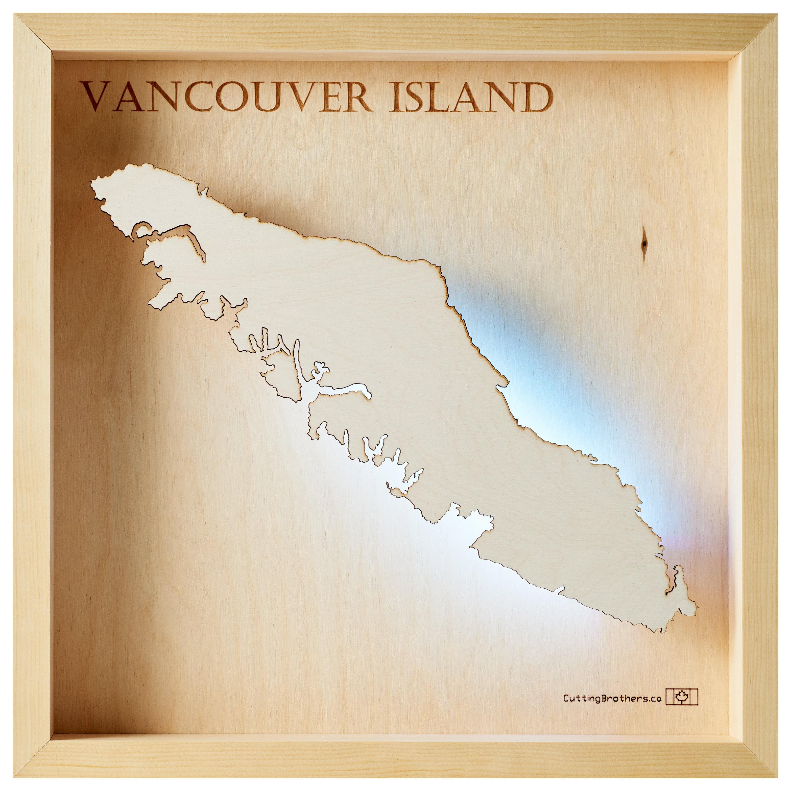 AMELAND 3D Wooden Wall Map - Version S