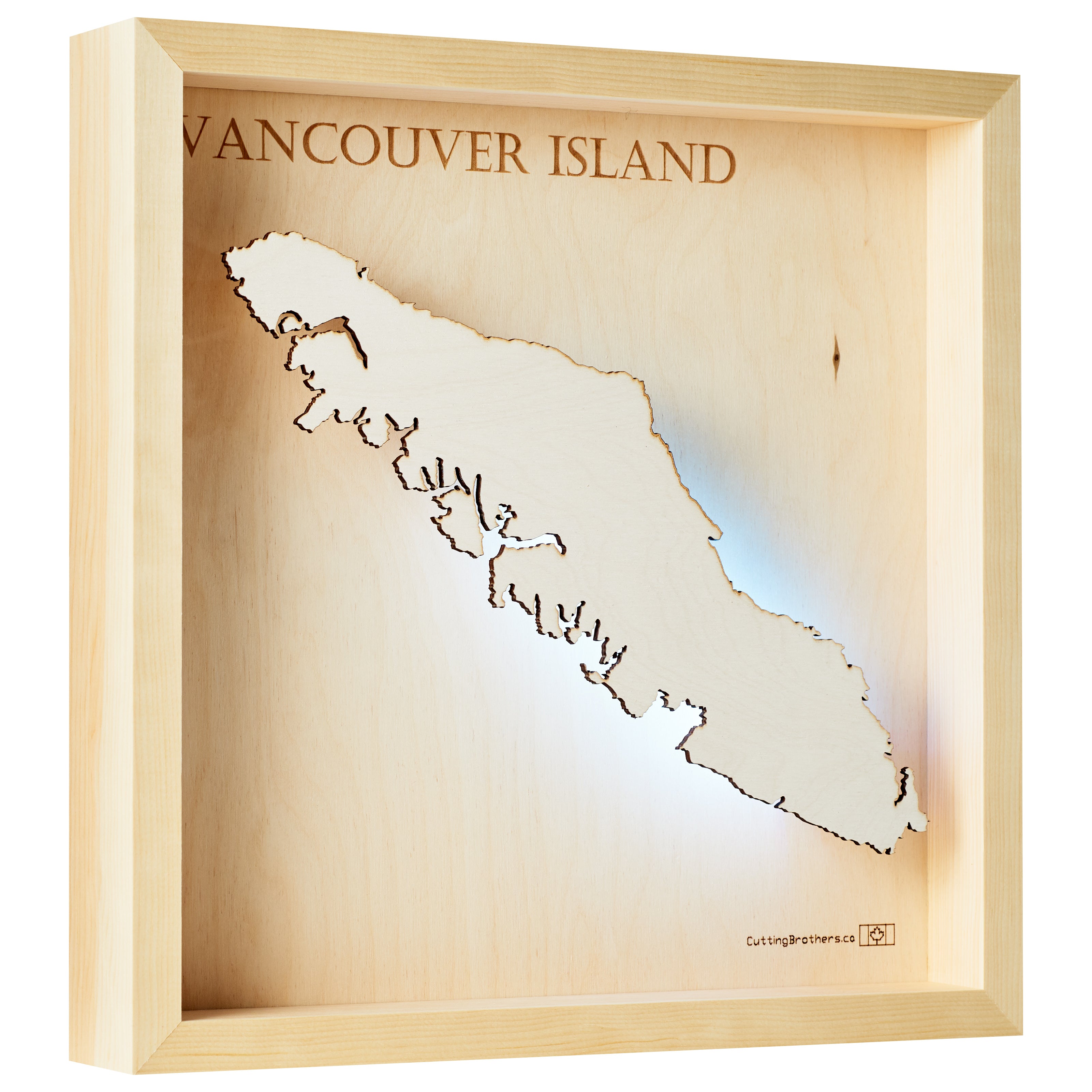 AMELAND 3D Wooden Wall Map - Version S
