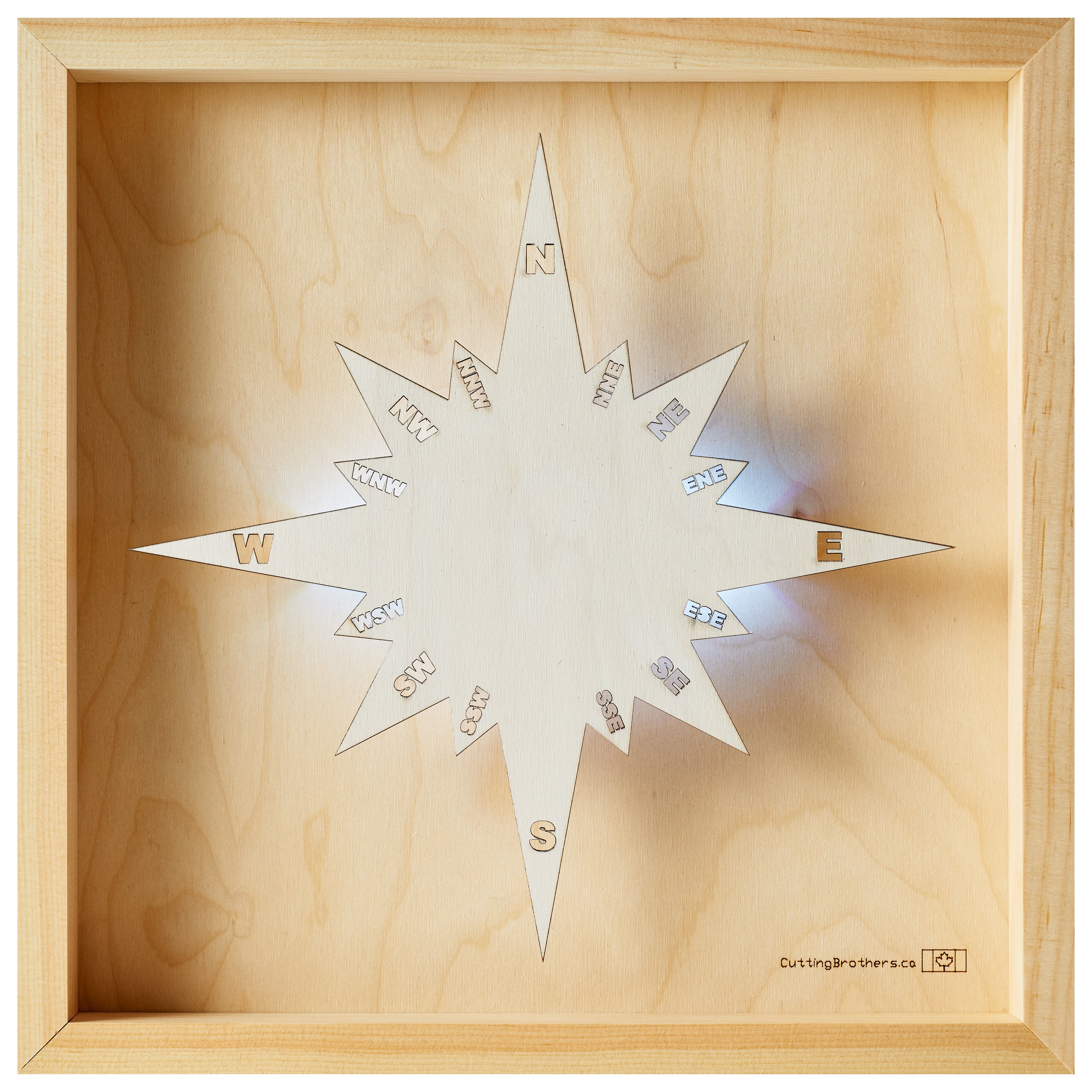 AMRUM 3D wooden wall map - version S