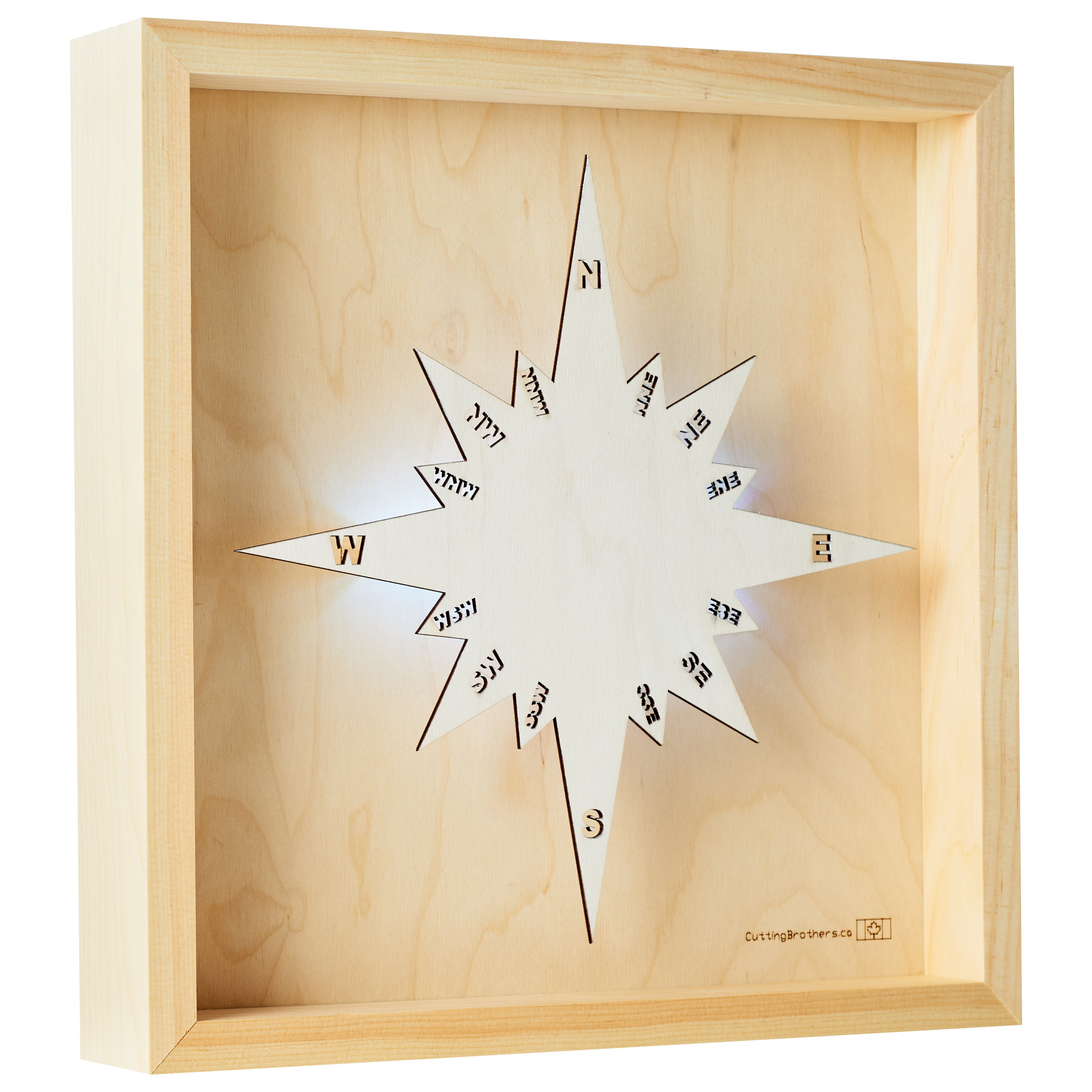 AMRUM 3D wooden wall map - version S