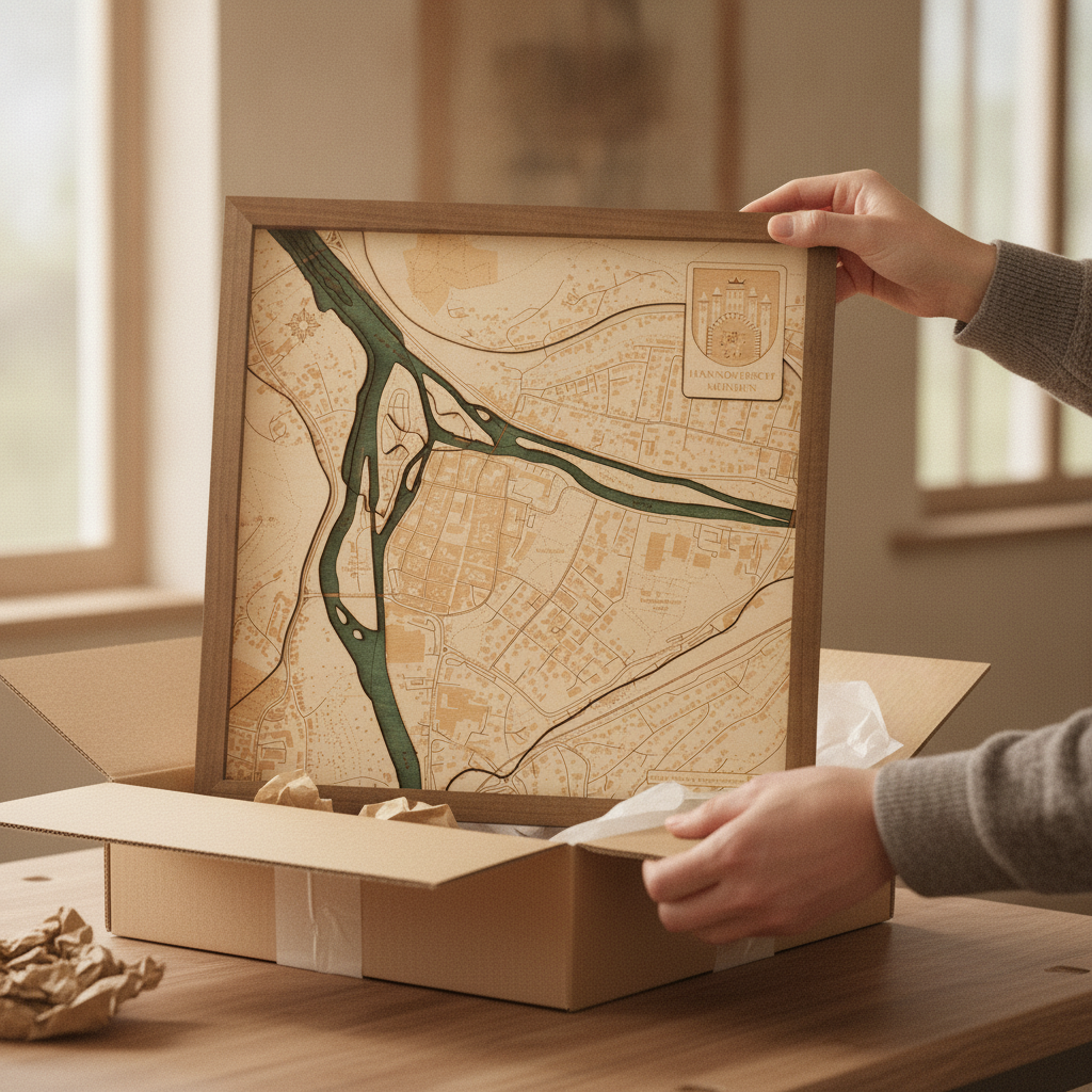 Hann. Münden - 3D Holz Wandkarte - Version S