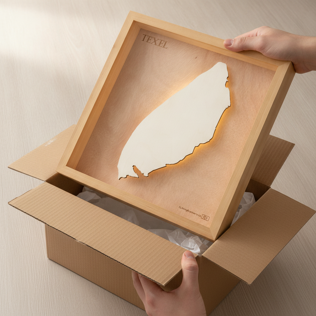 TEXEL 3D Holz INSEL LICHT KARTE (LED)